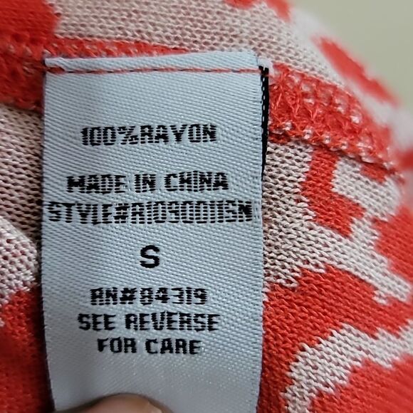 Kate and Mallory Design Womens Orange and Tan Cardigan Sweater Sz Small - Picture 7 of 7